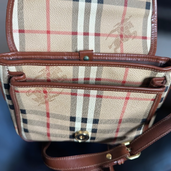 **AUTHENTIC** Burberry Haymarket Check Crossbody Bag - Vintage - Picture 5 of 10